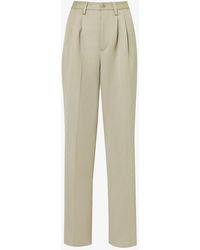 Anine Bing - Carrie Wide-leg High-rise Wool Trousers - Lyst