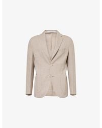 Eleventy - Notch-Lapel Patch-Pocket Wool-Blend Jacket - Lyst