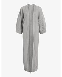 AllSaints - Misha Long-sleeve Relaxed-fit Knitted Kimono X - Lyst