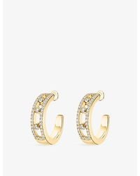 Messika - Move Classique 18Ct And 0.52Ct Diamond Hoop Earrings - Lyst