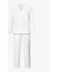 The White Company - The Company Striped Cotton Pyjama Set X - Lyst