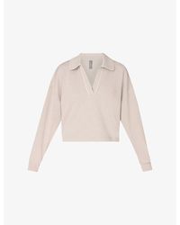 Sweaty Betty - Sand Wash Cropped Stretch-Woven Sweatshirt - Lyst