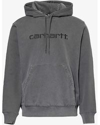 Carhartt - Duster Brand-embroidered Relaxed-fit Cotton-jersey Hoody - Lyst