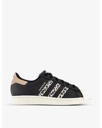 adidas - Superstar Logo-embellished Low-top Leather Trainers - Lyst