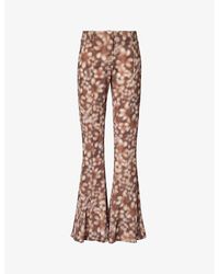 Acne Studios - Pippen Flared-leg Mid-rise Woven Trousers - Lyst