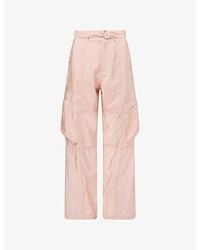 Frankie Shop - Kelly Sheer Cargo Trousers - Lyst