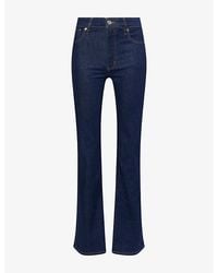 FRAME - The Reboot Bootcut High-Rise Stretch-Denim Jeans - Lyst