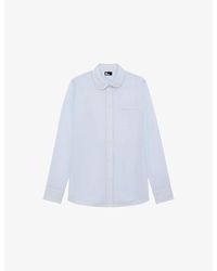 The Kooples - Checked Straight-Cut Cotton Shirt - Lyst