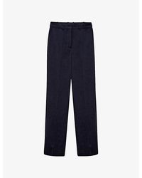 JOSEPH - Coleman Slim-Fit Stretch-Wool Trousers - Lyst