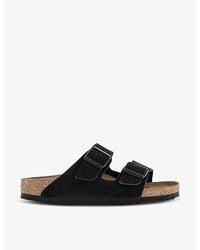 Birkenstock - Arizona Two-Strap Suede Sandals - Lyst