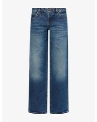 FRAME - The Bootcut Low-Rise Denim Jeans - Lyst