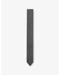 HUGO - Jacquard-Pattern Silk Tie - Lyst