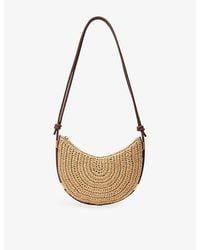 Reiss - Harriet Raffia-Effect Woven Shoulder Bag - Lyst