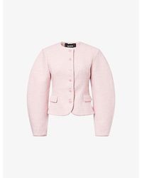 ROTATE BIRGER CHRISTENSEN - Cocoon Flap-Pocket Woven Jacket - Lyst