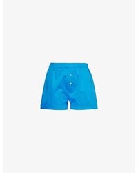 Woera - Boxer Elasticated-waist Relaxed-fit Cotton Short - Lyst