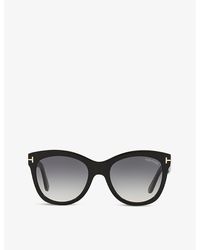 Tom Ford - Ft0870 Wallace Cat-eye Acetate Sunglasses - Lyst