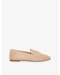 Dune - Glances Suede Penny Loafers - Lyst