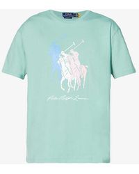 Polo Ralph Lauren - Logo-print Crew-neck Cotton-jersey T-shirt - Lyst