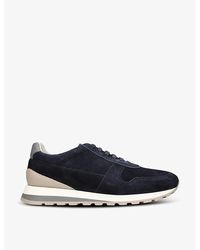 Brunello Cucinelli - Vy Runner Suede Low-top Trainers - Lyst