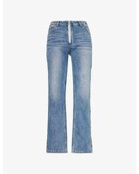 Cole Buxton - Jonny Shearling Straight-Le Regular-Fit Denim Jeans - Lyst