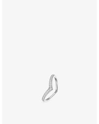 Messika - Fiery Pavé 18Ct And 0.19Ct Diamond Wedding Ring - Lyst