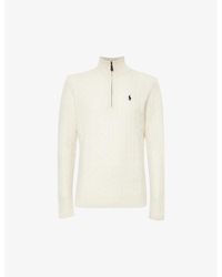 Polo Ralph Lauren - Logo-embroidered Wool And Cashmere-blend Jumper - Lyst