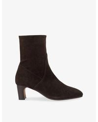 Dune - Ori Suede Heeled Ankle Boots - Lyst