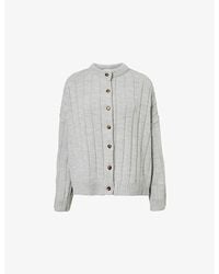 Sisters & Seekers - Bryant Ribbed Knitted Cardigan - Lyst