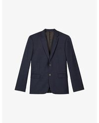 The Kooples - Notch-Lapel Slim-Fit Wool Blazer - Lyst