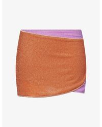 Oséree - Lumiere Double Stretch-Woven Mini Skirt - Lyst
