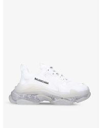 Balenciaga - Triple S Sole Faux-leather And Mesh Trainers - Lyst
