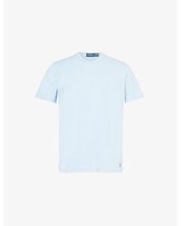 Polo Ralph Lauren - Logo-embroidered Short-sleeve Cotton-jersey T-shirt - Lyst