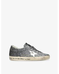 Golden Goose - Super Star 60246 Glitter-Embellished Low-Top Trainers - Lyst