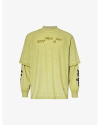 1017 ALYX 9SM - Graphic-print Double-layer Cotton-blend T-shirt - Lyst