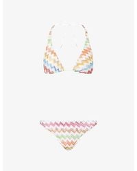 Missoni - Micro Zig-Zag Pattern Bikini Set - Lyst