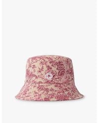 Maje - Jacquard-Print Logo-Embroidered Cotton-Blend Bucket Hat - Lyst