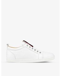 Christian Louboutin - F.a.v Fique A Vontade Leather Low-top Trainers - Lyst