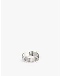 Cartier - White Love 18ct White-gold And Diamond Ring - Lyst
