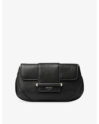 Jimmy Choo - Bar Wallet With Chain Leather Shoulder Bag - Lyst