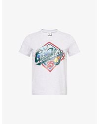 CASABLANCA - Casa Way World Series Printed Cotton-Jersey T-Shirt - Lyst
