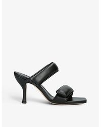 GIA COUTURE - X Pernille Teisbaek Perni 03 Leather Heeled Sandals - Lyst