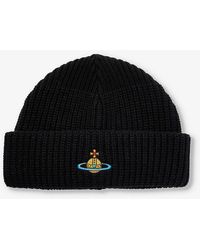 Vivienne Westwood - Sporty Brand-embroidered Wool Beanie - Lyst