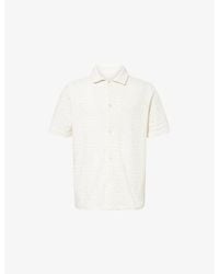 Les Deux - Hector Short-Sleeve Cotton-Blend Shirt - Lyst