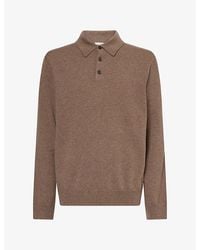 Paul Smith - Long-Sleeve Cashmere Knitted Polo Shirt - Lyst