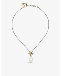 Pearl necklace Louis Vuitton White in Pearl - 32923084