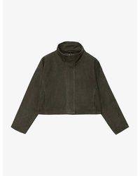 AllSaints - Ryder Suede Jacket - Lyst