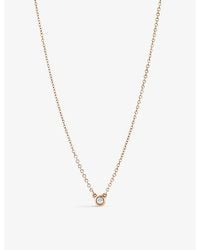 Tiffany & Co. - Diamonds By The Yard Diamond And 18Ct Rose- Pendant Necklace - Lyst