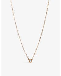 Tiffany & Co. - Diamonds By The Yard® Diamond And 18ct Rose-gold Pendant Necklace - Lyst
