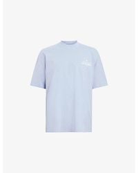 AllSaints - Soleil Branded-Print Cotton-Jersey T-Shirt - Lyst