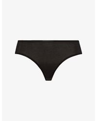 Hanro - Seamless Midi Cotton-Jersey Briefs - Lyst